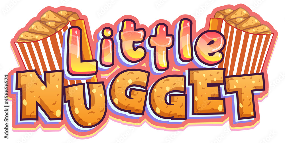 Little Nugget logo text design