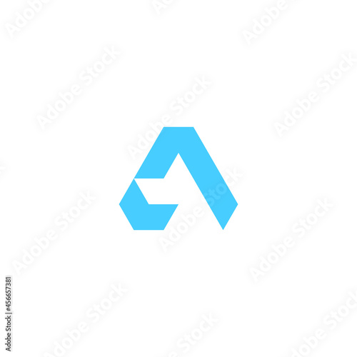 Free Download letter A with dog in negative space logo design - GFXLoad
