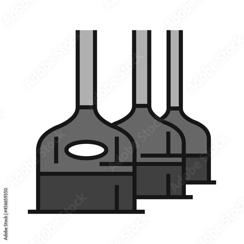 Brewing equipment. Industrial barrels for brewing beer. Vector illustration isolated on a white background for design and web. photo