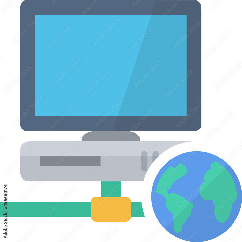 computer monitor desktop network connection computer monitor desktop network connection