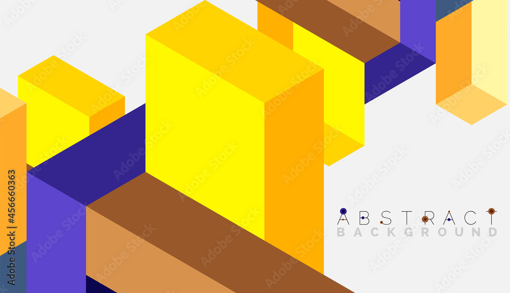 Abstract background. 3d cubes, cubic elements and blocks. Techno or business concept for wallpaper, banner, background, landing page Abstract background. 3d cubes, cubic elements and blocks. Techno or business concept for wallpaper, banner, background, landing page