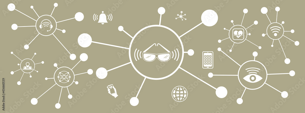 Concept of smart glasses Concept of smart glasses