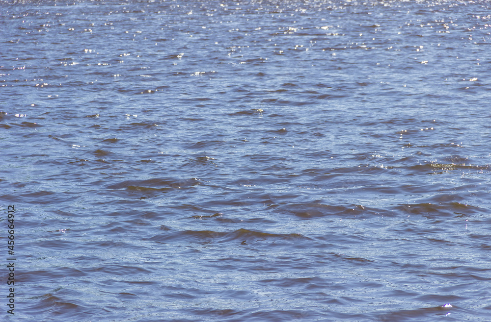 The surface of the water on the river The surface of the water on the river