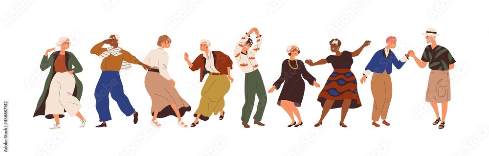 old people dance party