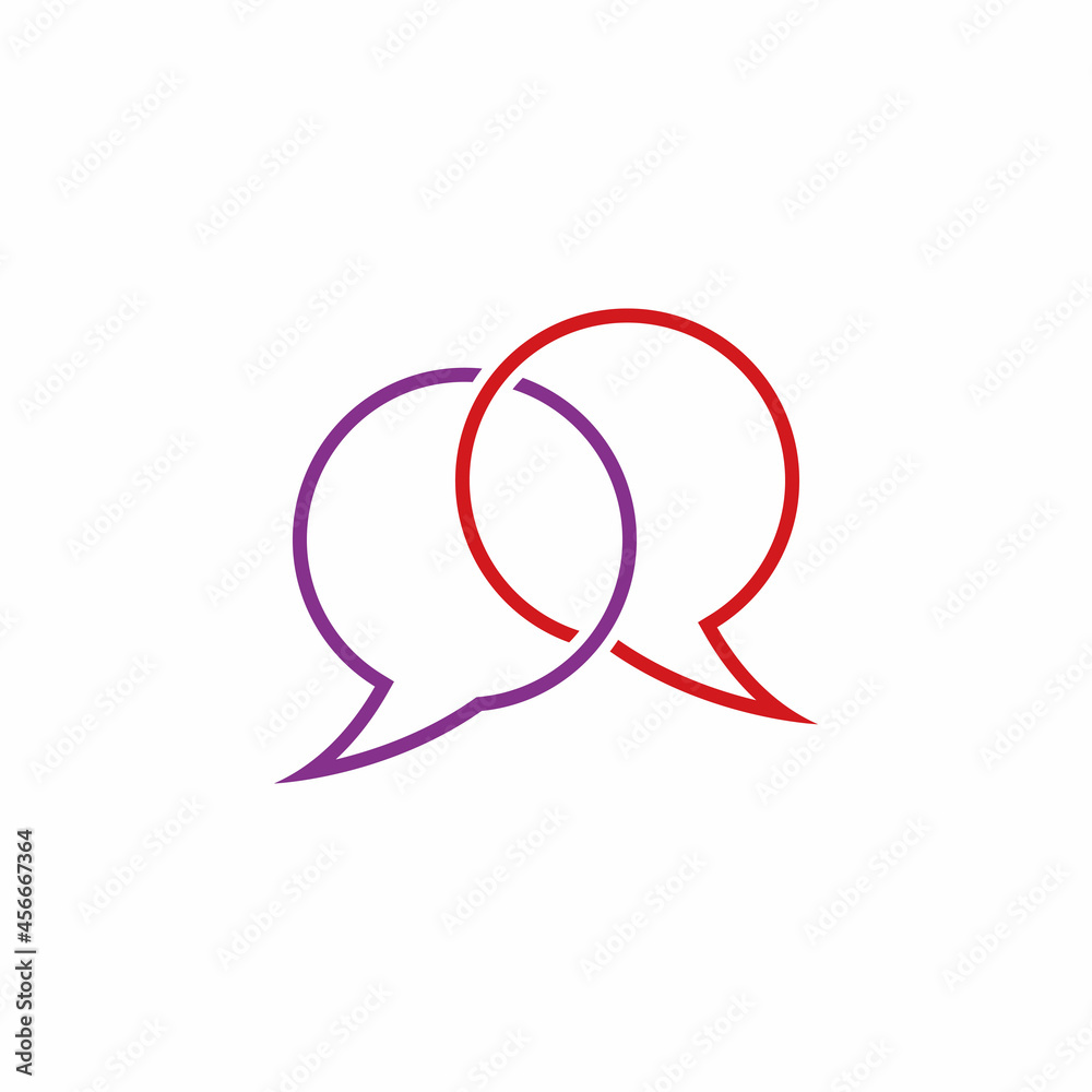 Buble chat icon Vector Illustration design Logo template Buble chat icon Vector Illustration design Logo template