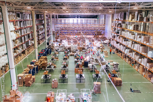 large warehouse with goods