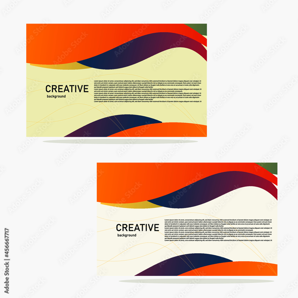 Fototapeta premium set of presentation creative background