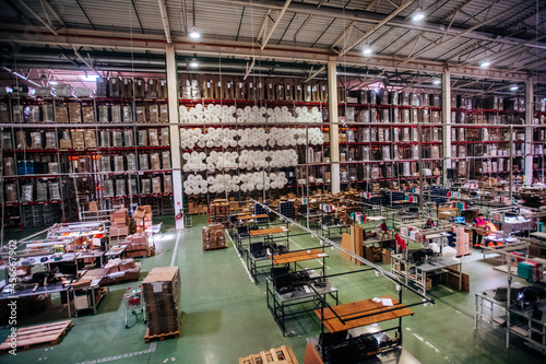 large warehouse with goods