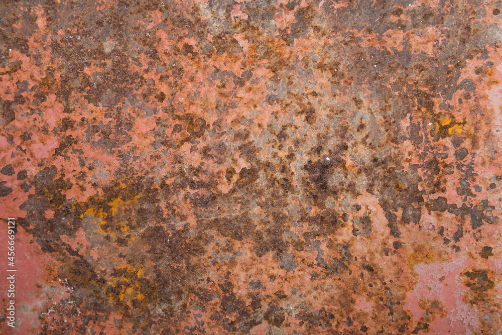 Surface of rusty iron with remnants of old paint, magenta,red texture, background. Surface of rusty iron with remnants of old paint, magenta,red texture, background.