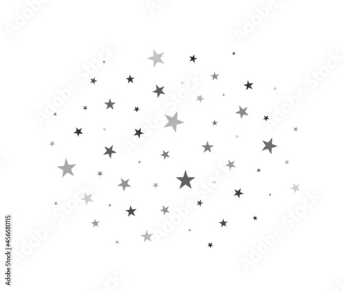 Cloud of stars. Sparkles stars isolated on white background. Starry sky. Vector illustration © ket4up