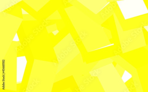 Light Yellow vector template in hexagonal style.