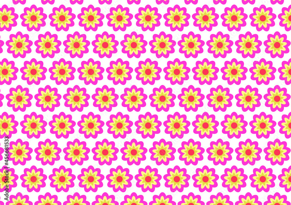 Seamless Flower Background. Seamless Flower Pattern. Seamless Flower Wallpaper