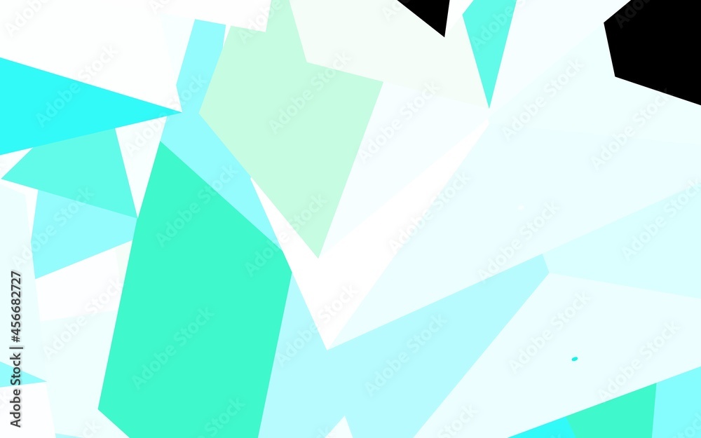 Fototapeta premium Light Green vector texture with triangular style.