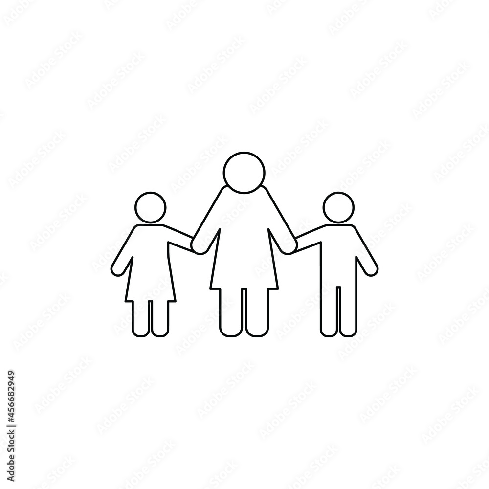 grandmother with grandchildren icon family icon grandmother with grandchildren icon family icon