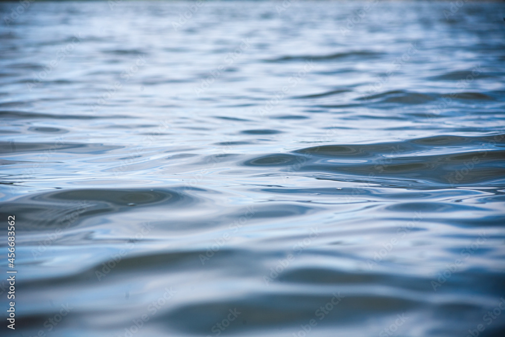Naklejka premium Texture of water surface of blue, waves