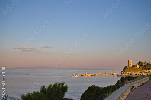 sunset over the sea