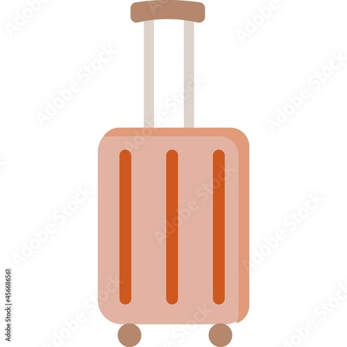 Touristic suitcase luggage icon vector travel bag