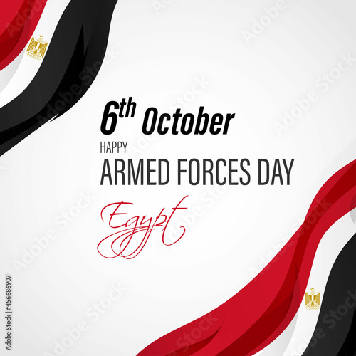 vector illustration for Egypt Armed force day-6october