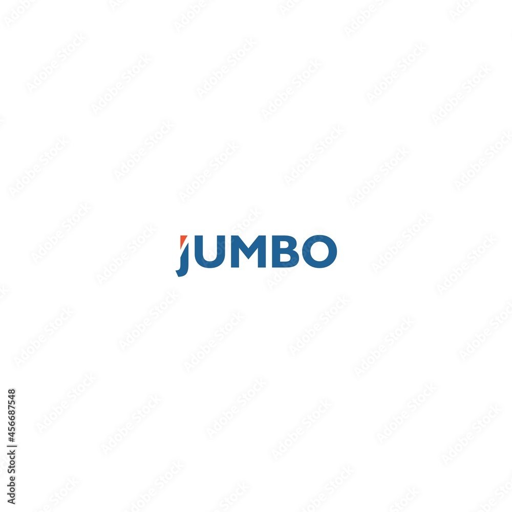 Jumbo Text Logo Vector