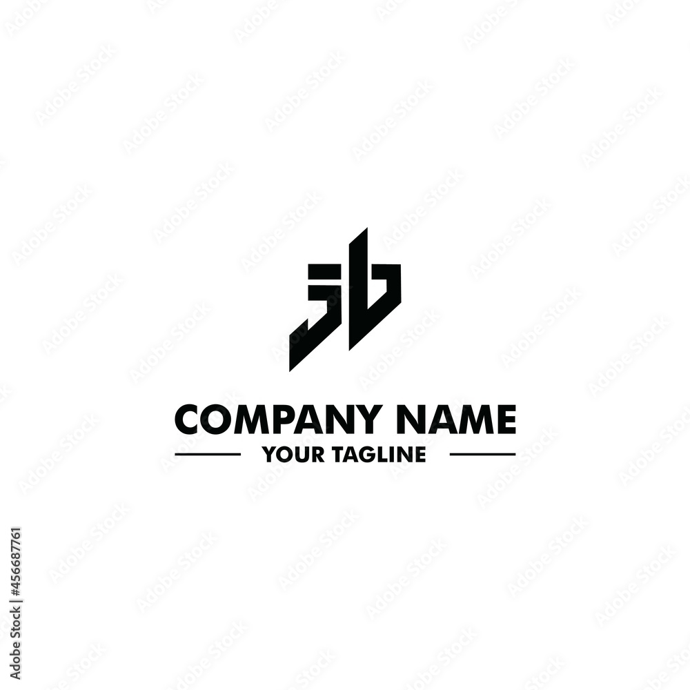 JB Initial Logo Vector JB Initial Logo Vector