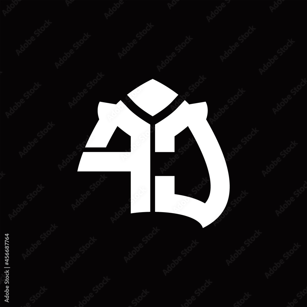 Obraz premium FC Logo monogram with spade shape design template