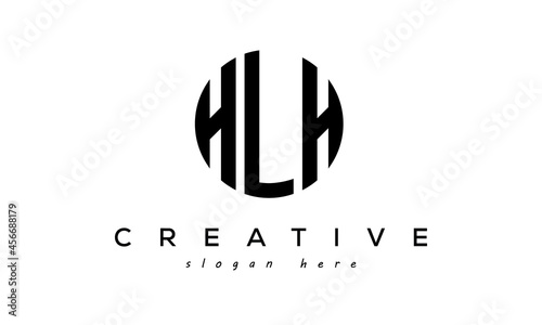 Letter HLH creative circle logo design vector photo