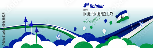 vector illustration for Lesotho independence day-4 October