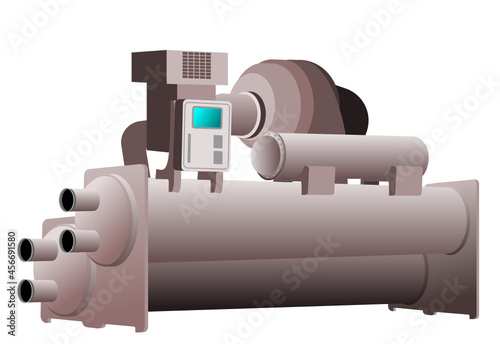 3D Chiller design for Building Management System and plant room design