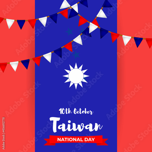vector illustration for Taiwan National day-10 october