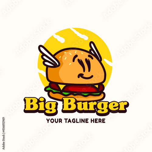 Illustration Burger Logo Mascot