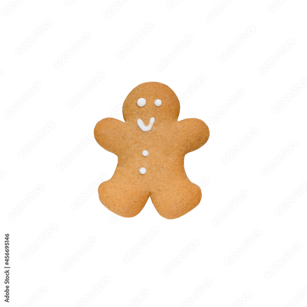 gingerbread man isolated on white background gingerbread man isolated on white background