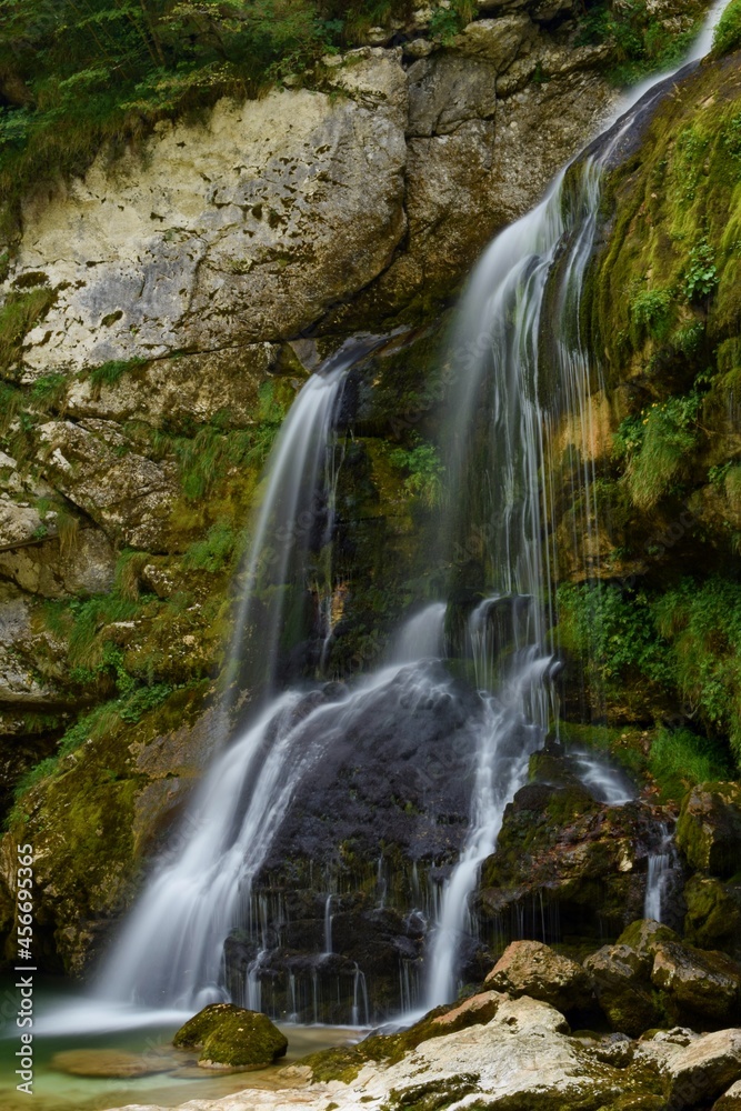 Virje waterfall - Julian Alps - Slovenia Virje waterfall - Julian Alps - Slovenia
