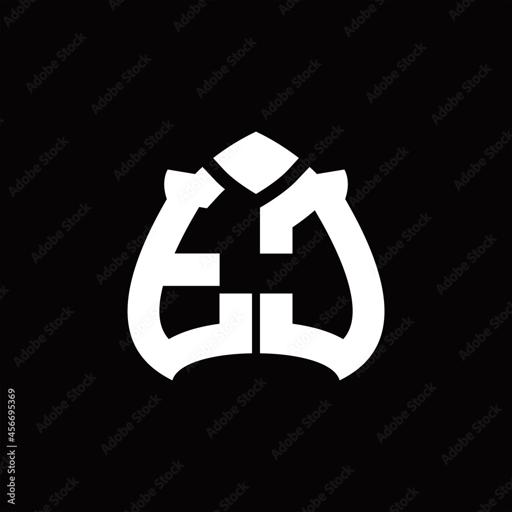 Obraz premium TC Logo monogram with spade shape design template