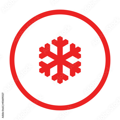 Schneeflocke und Kreis