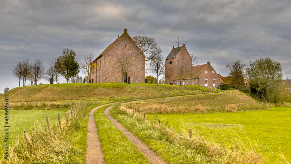 Church on dwelling mound Ezinge Church on dwelling mound Ezinge