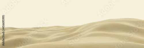 3D rendered brown desert topography. Sand dune.