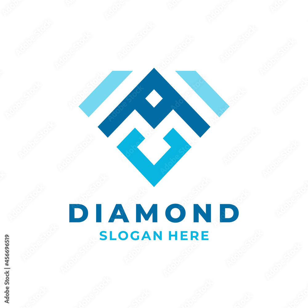 Letter A Diamond Logo Template Design Letter A Diamond Logo Template Design