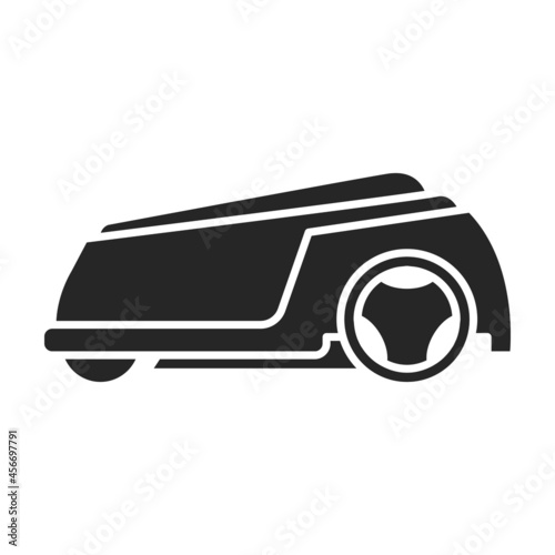 Mower vector icon.Black vector icon isolated on white background mower.