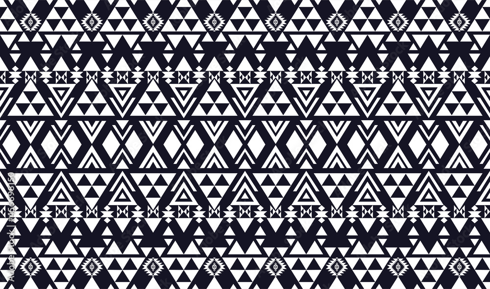 Ikat geometric folklore ornament. Tribal ethnic vector texture.for background,fabric,wrapping,clothing,wallpaper,Batik,carpet,embroidery style .Vector EPS 10.