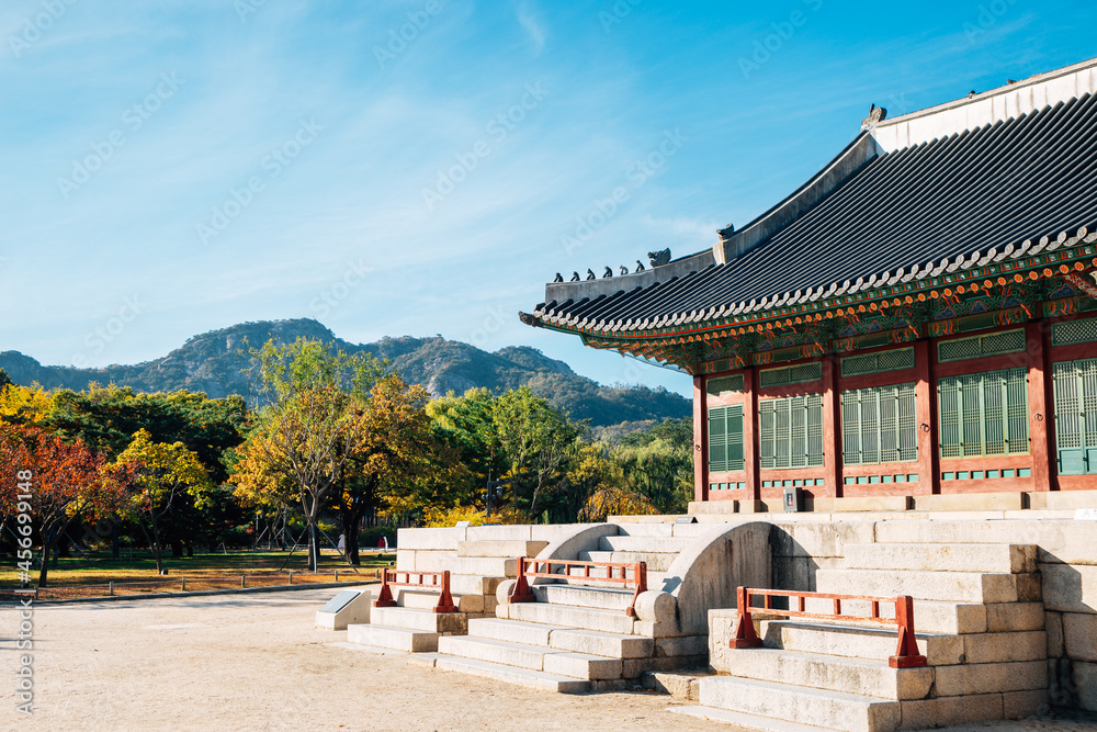Autumn of Gyeongbokgung Palace in Seoul, Korea Autumn of Gyeongbokgung Palace in Seoul, Korea