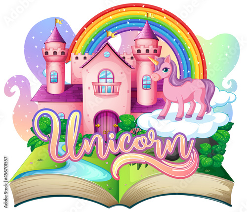 3D pop up book with fairy tale theme