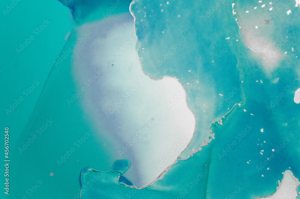 Turquoise Ocean Water. Abstract Luxury Marble