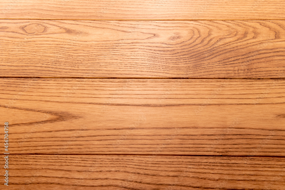 Naklejka premium Wood planks with many grains for table top. Vector wood texture background