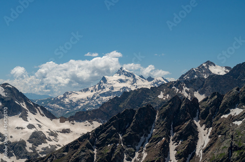 Beautiful landscape with the Caucasus mountains.