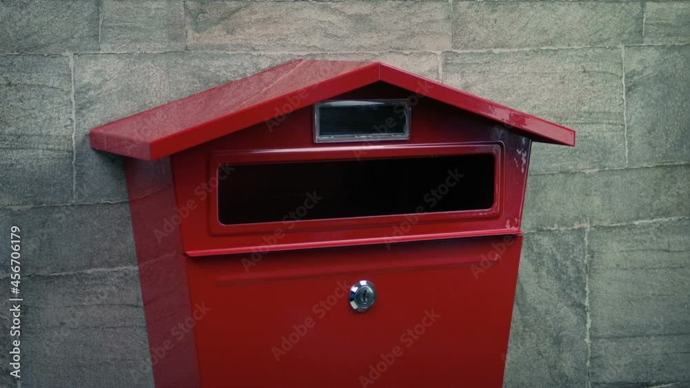 Posting Letter And Package Into Mail Box Posting Letter And Package Into Mail Box