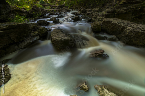 Majestic and beautiful waterfalls of the Niagara region in Ontario Canada.  Featuring scenic landscapes of Decew Falls, Beamer Falls, Rockway Falls, and Balls Falls. photo