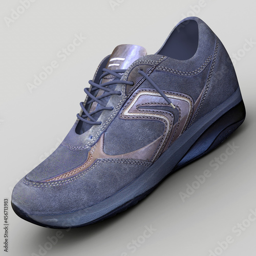 CGI 3d render of a shoe