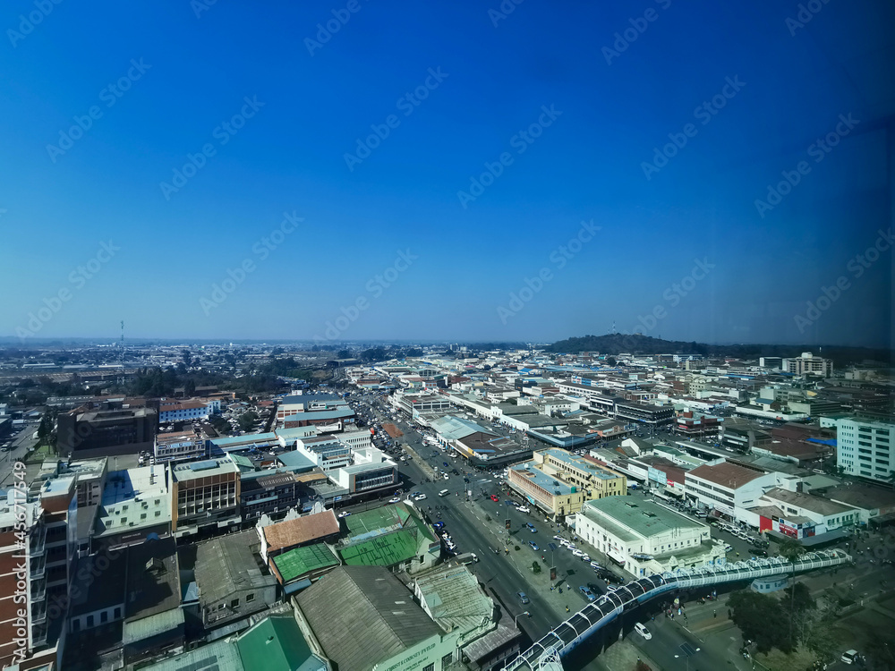 Harare city skyline kopje Zimbabwe