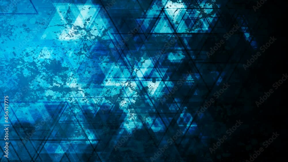 Dark blue grunge tech low poly abstract motion background. Seamless ...
