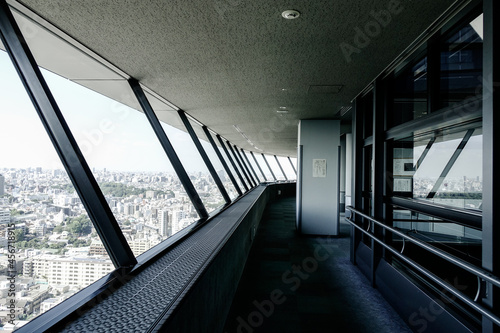 Observation deck in the tall building